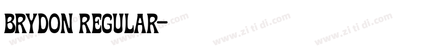 Brydon Regular字体转换